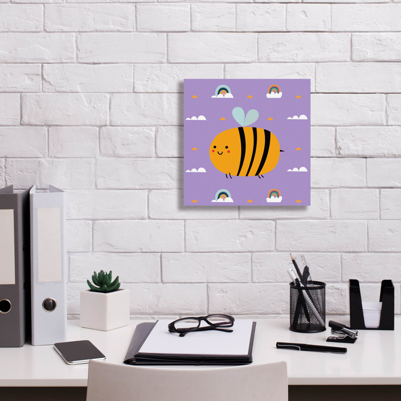 «Cute Bee» par Epic Graffiti Portfolio, H 12 po x l 12 po x P 0,75 po