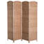Cloison d'intimité 6 pi de hauteur tissée - naturel. Conception élégante. Structure en bois de peuplier. Idéal pour les salles d'étude. Charnières réglables pour différentes configurations. Cloisons faciles à ranger. Pliable