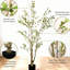 Olive artificielle Crecent 5 pi avec pot pour la décoration intérieure