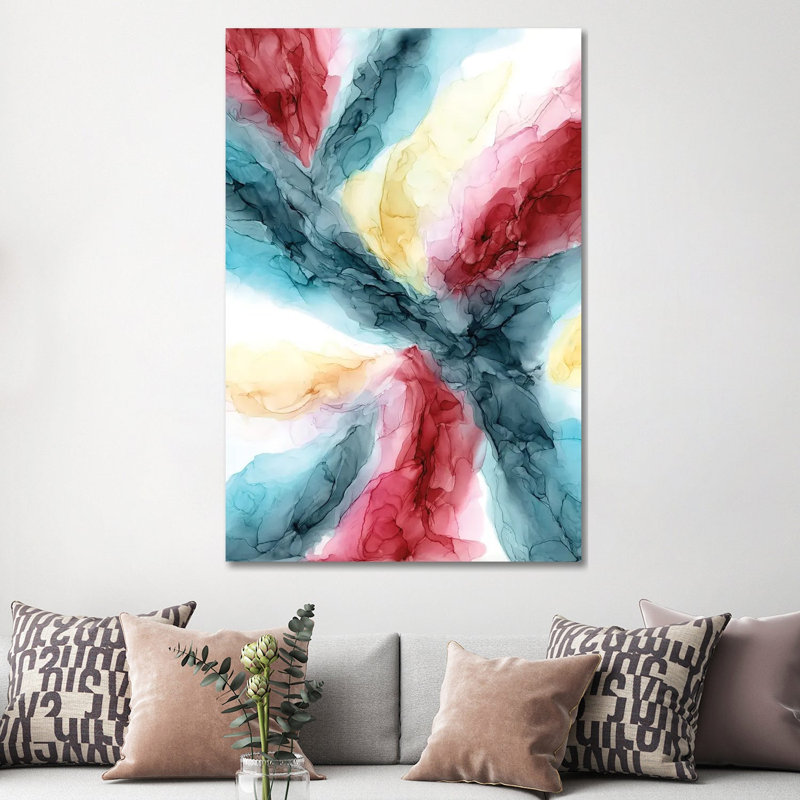 Burgundy Dwb Mustard by Elizabeth Karlson - Gallery-Wrapped Canvas Giclée on Canvas, Wrapped Canvas