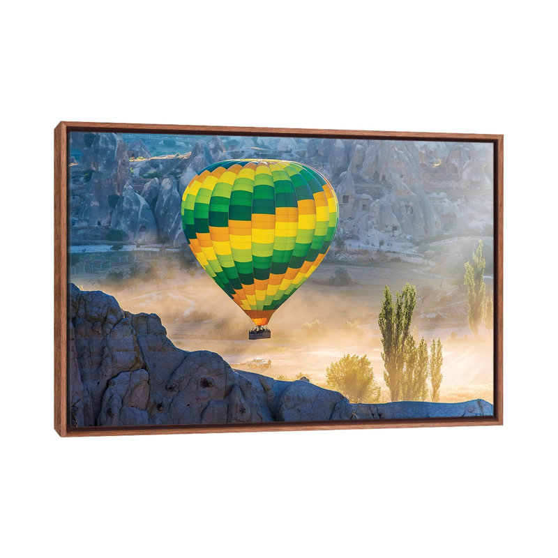 Cappadocia,Turkey 1 Piece Wall Art on Canvas, 66.04 cm H x 45.72 cm W, Classic Brown Wood Framed