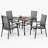 Alyah 4 - Person Patio Dining Set with Square Table