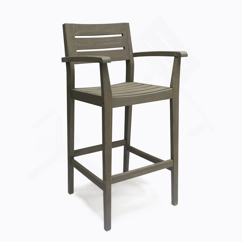Élégant tabouret de bar avec assise confortable et conception résistante aux intempéries, parfait pour une utilisation toute l'année.