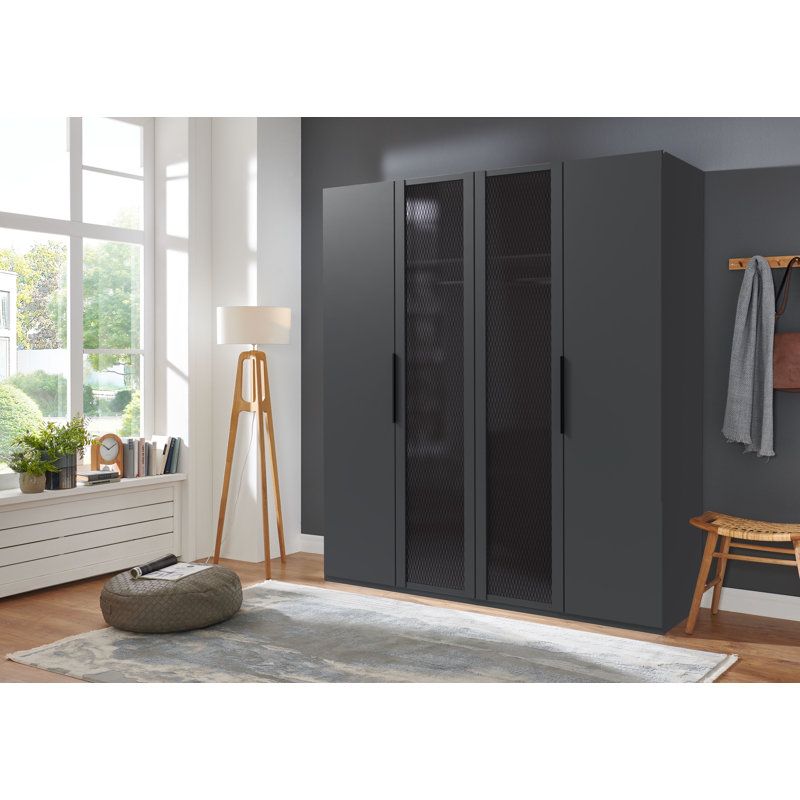 Curwensville 4 Door Manufactured Wood Wardrobe