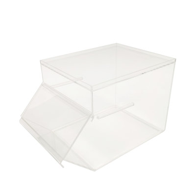 Fixturedisplays® 8,3 X 13 X 8,5 "Bac à bonbons en acrylique transparent empilable, capacité de 2,5 gallons, détail et événements, distributeur de grain de café 19475