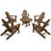 Cape Cod 6-Piece Folding Adirondack Conversation Set