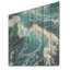 Fauvisme, vagues bleues - art en bois océan sur pin naturel-1337106353