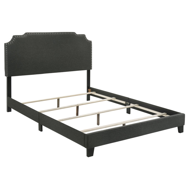 Victorialynn Upholstered Full Panel Bed Grey, Gray, Full