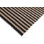Tapis beige / noir en laine tissé à la main rectangulaire à rayures 8 pi 1 po x 10 pi 1 po Cedorah