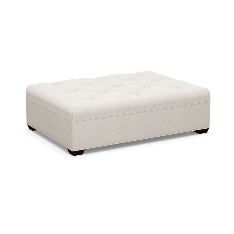 Tufted Ottoman, 8938-45, Walnut