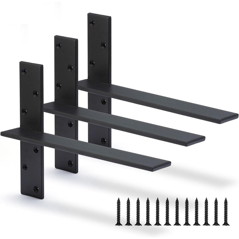 Floating Shelf Brackets 3 Pack, Heavy Duty 16" Countertop Support Brackets