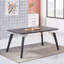 Goddard 6 Person Dining set - a Rectangular Wooden Dining Table with Metal Legs and a Set of 6 Quilted Velvet Dining Chairs for Dining Room - Modern Dining Table Set-716644521-716646230