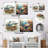 Curious Shark Ocean Blooms I - Shark Metal Wall Decor Square Set Of 2-1879454212