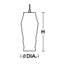 Luminaire suspendu géométrique 1 lumière Rieger-513681636