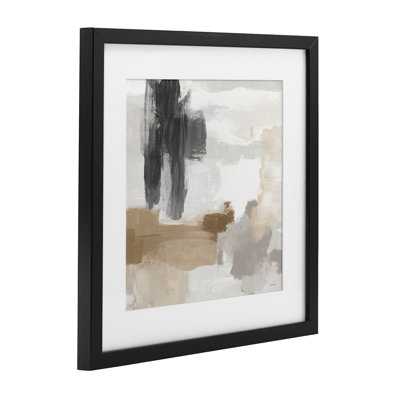 Absent Minded Abstract Composition Framed Print Under Glass, design by Amber Sterling