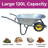 Neo 120L Large Heavy Duty Solid Wheelbarrow Wheel Barrow Garden Trolley Tyre Puncture Proof