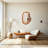31.5'' Organic Modern Irregular Wall Mirror, MDF Asymmetrical Wall Decor Accent