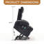 Fauteuil inclinable électrique de 21 po de large avec massage à 8 points et chaleur lombaire, télécommande, poches latérales et porte-gobelets pour personnes âgées-162956515