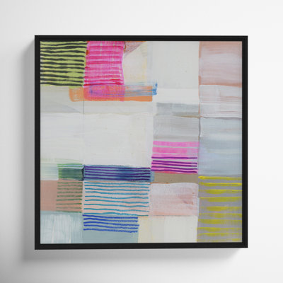 Bright Net I by Cartissi - Floater Frame Painting on Canvas