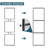 Metal and Glass Sliding Double Barn Door with Installation Hardware Kit (Soft-close Included)-98303719-100489299