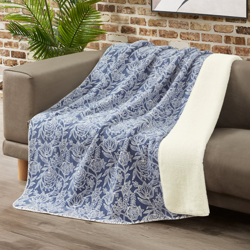 Lucky Brand Reversible Throw Blankets, Avalon Floral