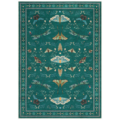 Area Rugs Vintage Living Room Area Rug Washable Oriental Traditional Distressed Farmhouse Rugs for Bedroom Floor Accent Carpet for Home Office House Decor