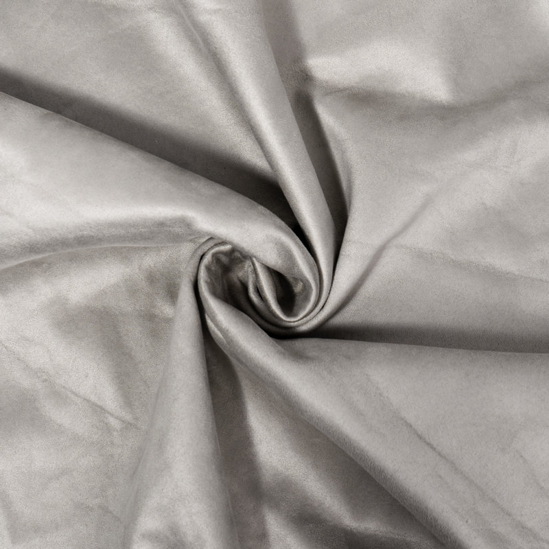 Lit de luxe tapissier grand avec revêtement anti-rayures, tissu gris et structure en bois stable, Queen, Grey