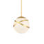 Luminaire suspendu sphère 1 lumière Porphyrion
