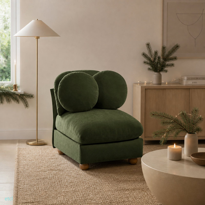 Upholstered 27.55 " Chenille Sofa