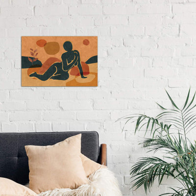 Woman Resting In The Nature II by Maximiliano Casal - Wrapped Canvas Print
