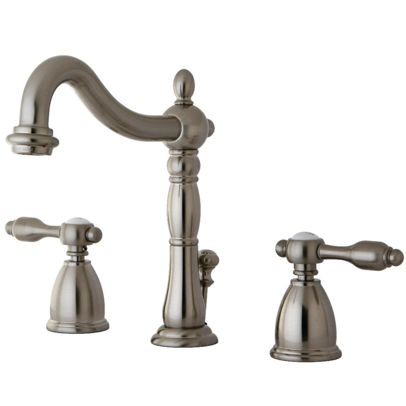 Robinet de salle de bain espacé Kingston, Nickel brossé
