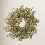 24" Handcrafted Faux Eucalyptus Berry Wreath for Front Door