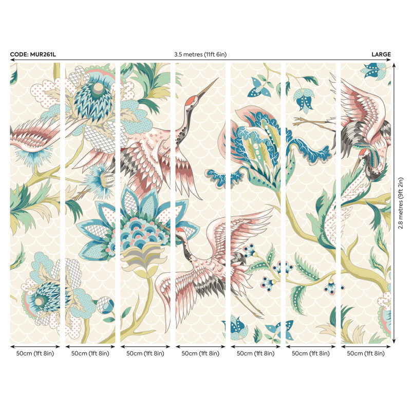 Betria Matte Wall Mural, 280cm L x 350cm W