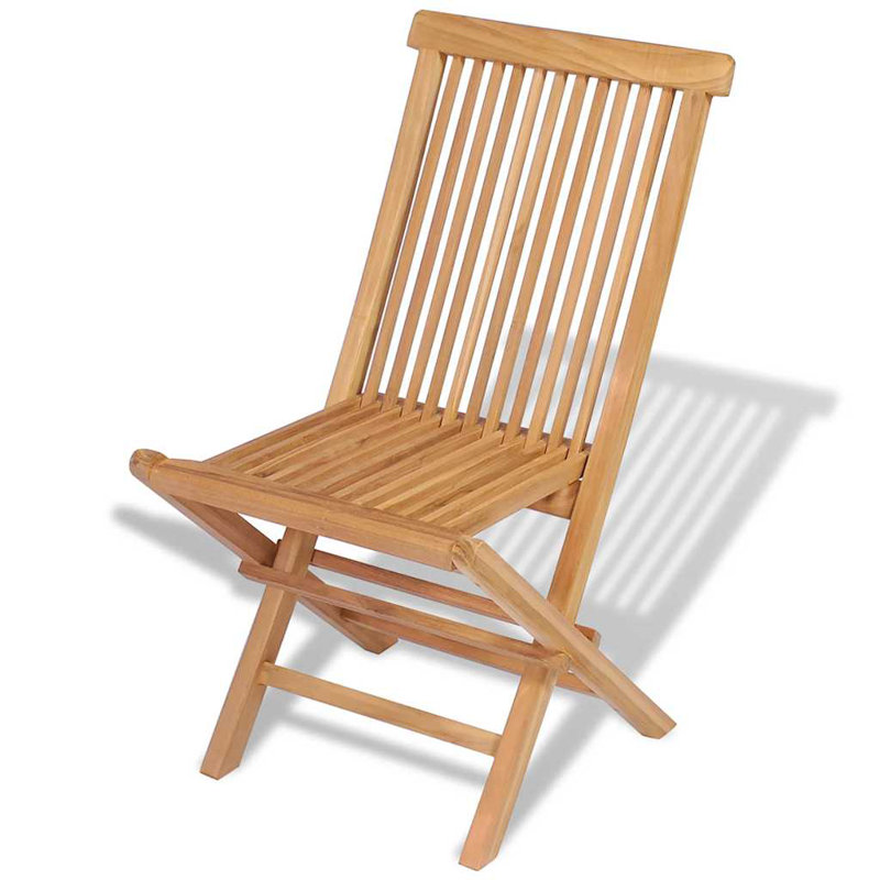 Folding Patio Dining Armchair with Cushion
