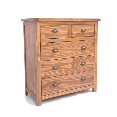Vasquez 90cm W 5 - Drawer Chest of Drawers