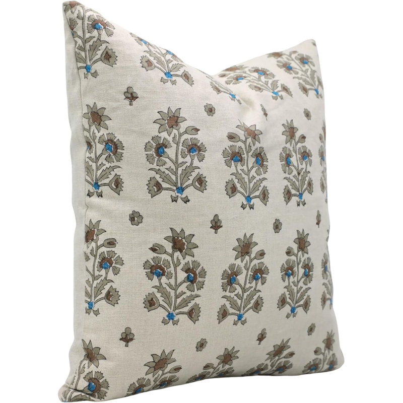 Housse de coussin Fabividine Floral, H 24 po x l 24 po