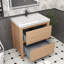 Meuble-lavabo simple 29,5 po avec plateau en acrylique Fuiloro-1195053385
