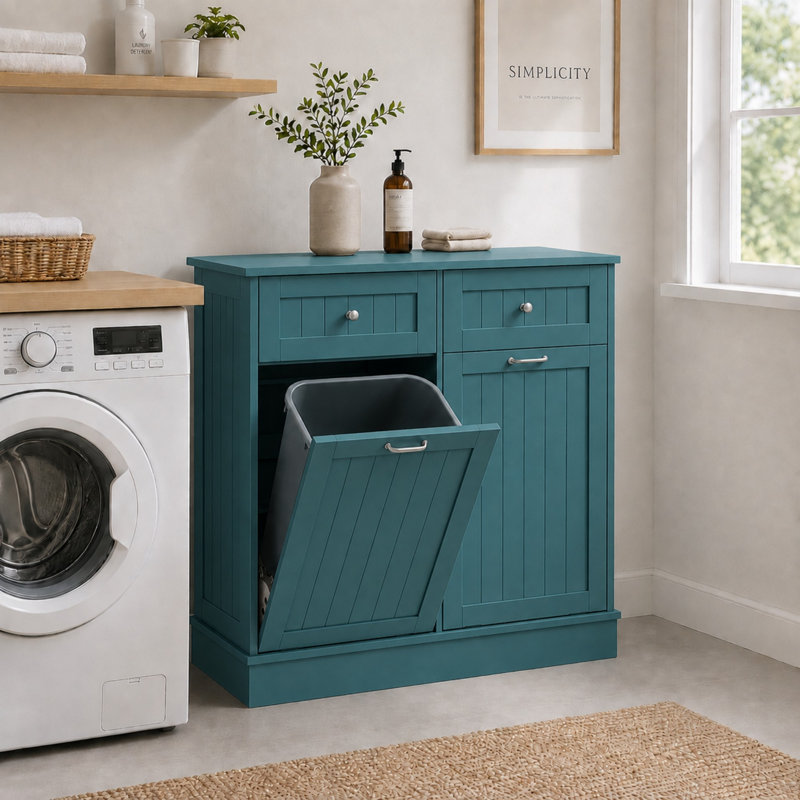 Armoire poubelle inclinable Havant, Green