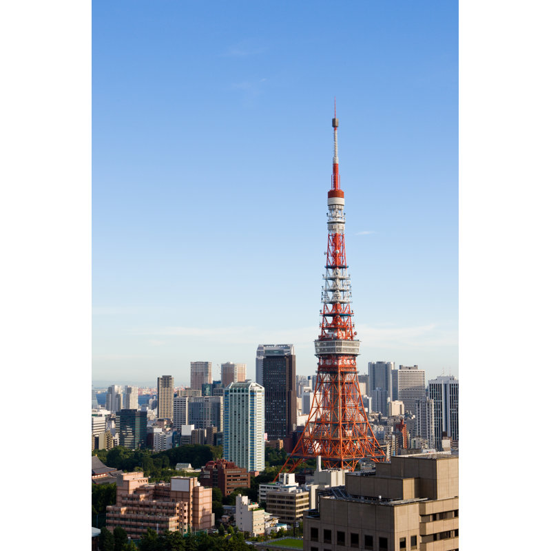 Tokyo Tower by Bbossom - Wrapped Canvas Print, 122cm H x 81cm W