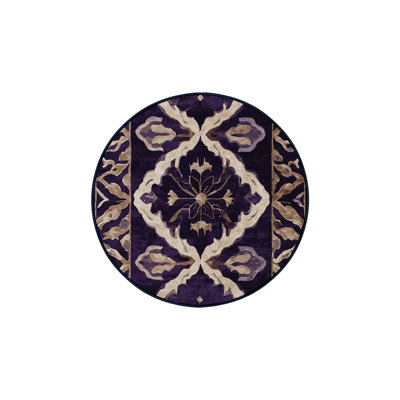 Machine Washable Purple Area Rug