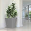 Grand pot de fleurs fuselé en métal-563055627-563055670