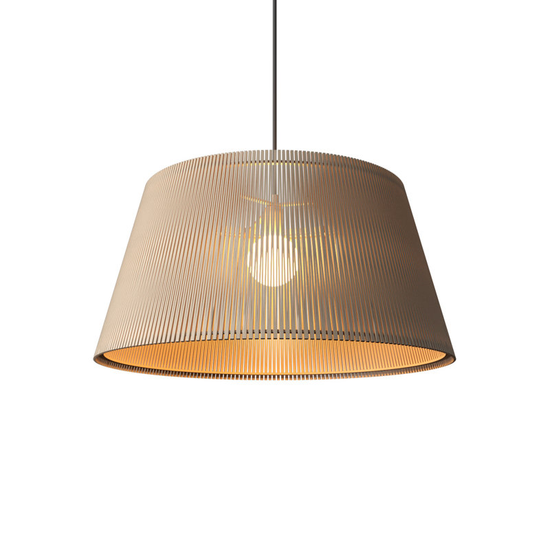 Living Hinges 1 - Light Pendant, 8.86" H x 17.72" W x 17.72" D, Organic Cappuccino