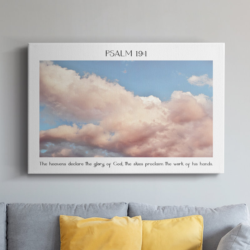Psalm 19:1 -Gallery Wrapped Cavas, 24" H x 36" W