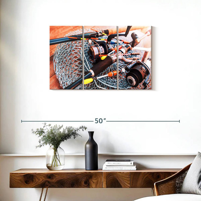 Senne Ready To Fish, 20" H x 33" W