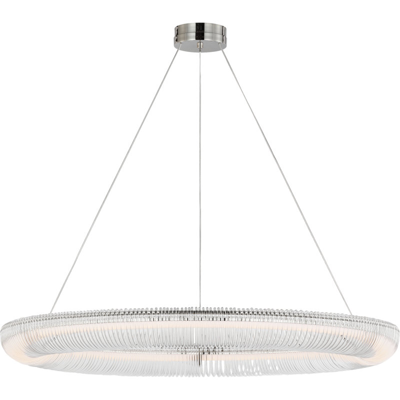 Pierce 1 - Light Chandelier, 40, Polished Nickel