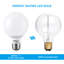 5,5 watts (équivalent à 60 watts), ampoule G25 à DEL, intensité variable, lumière du jour E26 / base moyenne (standard)-56700796