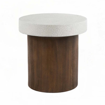MGO Round Side Table ,Indoor/Oudtoor Use by Latitude Run