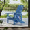 Chaise de patio d'extérieur en plastique Adirondack