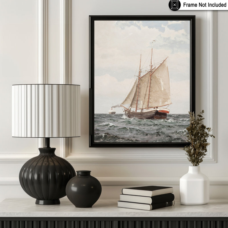 Voilier, Unframed, Poster, 18"H x 24"W