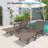 Outdoor Chaise Lounge Hdpe Reclining Chair-644212001